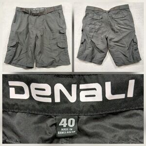 O'Neill Cargo Shorts Mens 40 Gray Utility Outdoor Hiking Belted